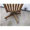 Image 3 : Vintage H. Krug Wooden Office Chair on Casters