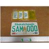 Image 1 : 1982 Saskatchewan Sample License Plate