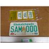 Image 1 : 1985 Saskatchewan Sample License Plate