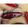 Image 2 : (3) Red Glass Tail Lights (2) w/Purple Gems, Ammeter, Red Glass Refactors etc.