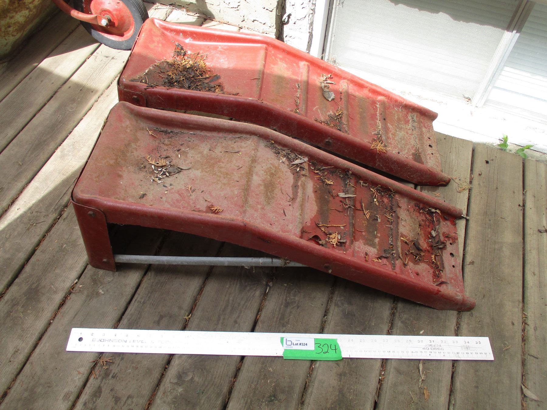 Red Car Ramp Red Car Ramps - Bodnarus Auctioneering