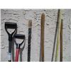 Image 5 : Garden Tools - (2) Snow Shovel, Leaf Rake, Spade Shovels, Ice Chipper