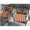 Image 3 : (6 pc) Patio Set - Steel Frame w/Cushions