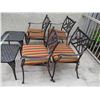 Image 4 : (6 pc) Patio Set - Steel Frame w/Cushions