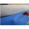 Image 3 : (5) Partial Rolls Upholstery Material - Woven, Velure, Black & Blue Vinyl,
