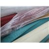 Image 4 : (5) Partial Rolls Upholstery Material - Woven, Velure, Black & Blue Vinyl,