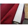 Image 3 : (5) Partial Rolls Upholstery Material - Red, Blue, Brown, Black Woven, Mauve Vinyl