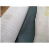 Image 3 : (5) Partial Rolls Upholstery Material - Green, Gold, Blue, Teal & Beige Perforated Vinyl