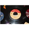 Image 2 : Approximately (50) 45 RPM Vinyl Records Of Varying Artists & Condition (No Jackets) - Elvis, Johnny 