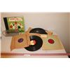 Image 1 : (29) Vinyl Records Of Varying Artists & Condition w/ Caddy - Johnny Cash, Elvis, Les Paul etc.