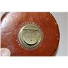Image 2 : 50' Lufkin High Line Non-Metallic Scheffield England Tape Measure - Leather & Brass Housing
