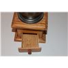 Image 3 : Vintage Hand Crank Wooden Hopper Style Coffee Grinder - No M.M