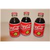 Image 5 : (21) Vintage Stubby Coca-Cola 170ml Bottles (Three Full)