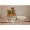 Vintage Chip & Dip Set w/Original Box & Johnson Bros. Serving Platter