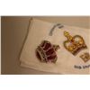 Image 2 : Coronation Brooch & Handkerchief Set - 1953 Queen Elizabeth Set