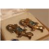 Image 2 : Vintage Jewelry - Gecko Brooch Set in Case