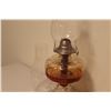Image 4 : Clear Glass Kerosene Lamp w/Extra Shade - 17"x6"