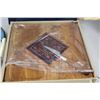Image 2 : Walnut Serving Board w/Knife in Box, Fiberboard Serving Tray