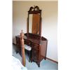 Image 6 : Malcom Make-up Vanity  (Some Wear on Top)- 46"x19"x74"w/Mirror Height w/Stool