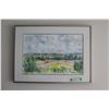 Image 1 : Framed Watercolor Picture - 28"x21"