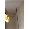 Image 3 : Vintage Swag Lamp w/10Ft Chain - 12" Shade