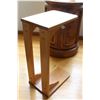 Image 4 : Wooden Chair End Table - 13"x9.5"x22.5"
