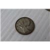 Image 6 : (1) 1967 Canadian Nickle - (2) 1992 Canadian Pennies - (2)1967 Canadian Pennies -(1) 1957 U.S. Quart