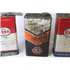 Image 3 : (2) Vintage ESSO Gear Oil Tins (empty) - Gulf 1 Gallon Tin (empty)