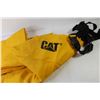 Image 5 : Rain Jacket (Size LG) - CAT Bibbed Overalls (Size XL) - Cloth Bag
