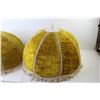 Image 4 : (2) Velvet Tasseled Lamp Shades