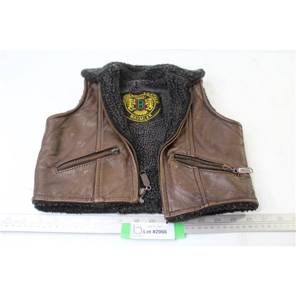 Kid's Baumler Leather Lined Vest (