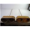 Image 2 : (2) Outdoor Wooden Drink Holders