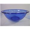 Image 3 : (3) Vintage Pyrex Cobalt Blue Bowls and (1) Cobalt Blue Salad Bowl