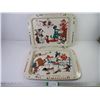 Image 1 : (2) Vintage TV Trays of Your TV Friends-Tray Only