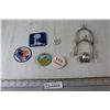 Spurs, (3) Pins, (2) Iron on Patches