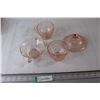 Florentine Pink Depression Glass Dishes