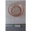 Florentine Pink Depression Glass Bowl