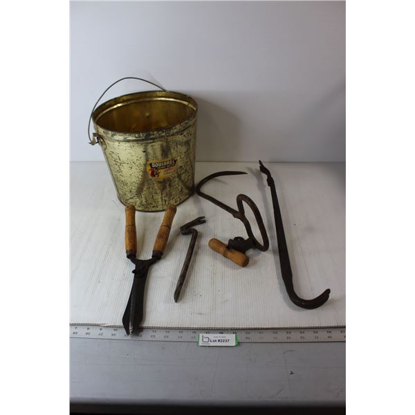 Assorted Tools and Bucket