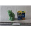 Image 1 : Cat Butts Mini-Kat Game, Green Cat Figurine