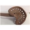 Image 2 : Vintage Metal Tractor Seat Bolted on Cast Iron Metal Strip