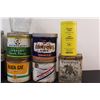 Image 3 : (9) Vintage Misc. & Tobacco Tins: Black Cat; Old Chum; Old Crown Royal Glass Bottle