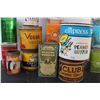 Image 5 : (16) Vintage Misc. Tobacco & Tea Tins: Vogue; Empress; Bigelow Tea Tins