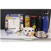 Image 1 : (8+) Misc. Lot: Light Switch Dimmers; LED Bottles: Tennis Balls; Pet Dishes