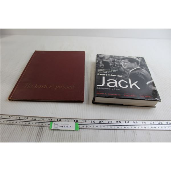 (2) Books - Remembering Jack Kennedy, The torch is passed...