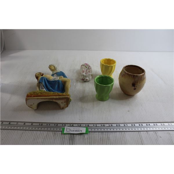 Religious Chalkware, (4) Decorations