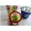 Image 2 : (4) Containers Wilson Tennis Balls, Mott's Clamato Bucket
