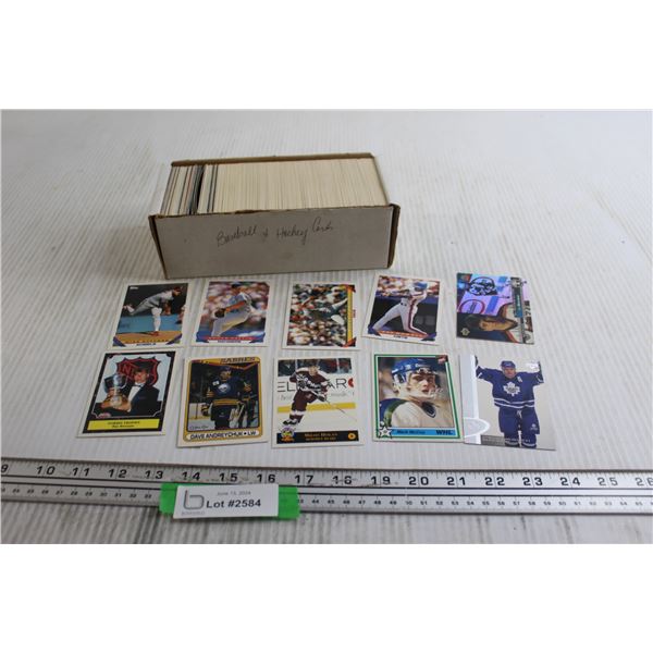 Assorted Baseball and Hockey Cards