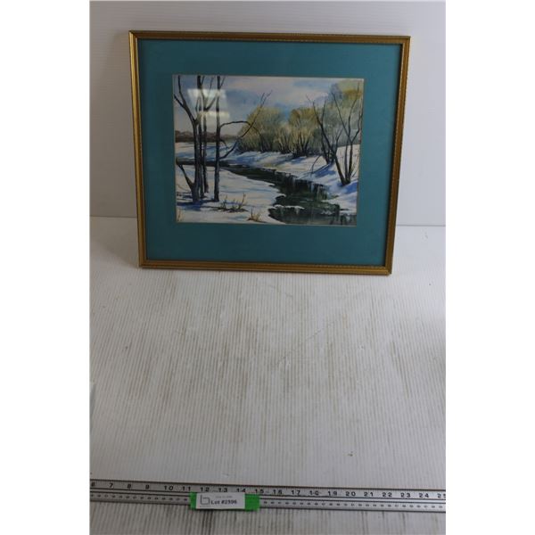 Signed Original Landscape - 19" x 17"