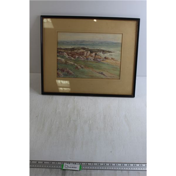 Signed Original Seascape - 20 1/4" x 16 1/2"