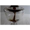Image 5 : Antique Oil Lamp - As Is, Consignor Says Burns Good, Crack